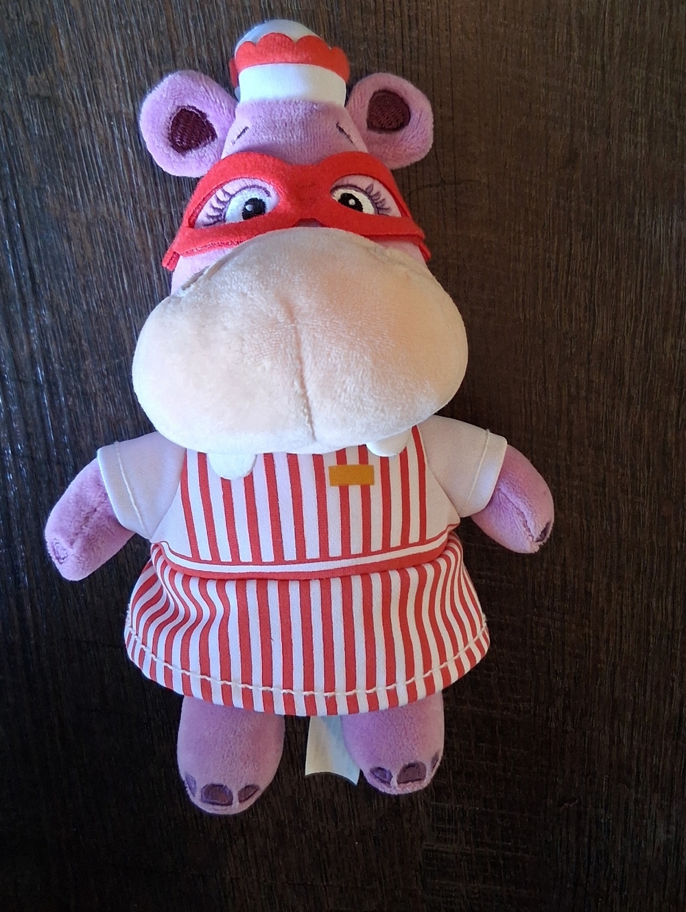 Disney Hallie Hippo from the children's television show Doc McStuffins.